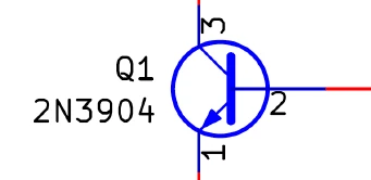 Transistor Q1 schematic